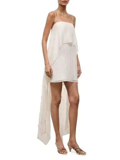 Staud Women's Valencia High-Low Minidress | Thumbnail 4 Staud Women's Valencia High-Low Minidress | Thumbnail 4