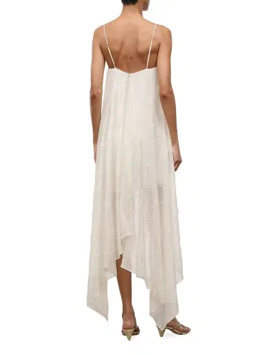 Staud Women's Valencia High-Low Minidress - White - Size 14 | Thumbnail 5 Staud Women's Valencia High-Low Minidress - White - Size 14 | Thumbnail 5