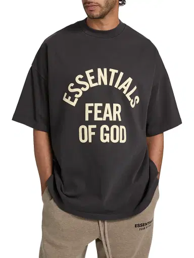 Fear of God Essentials Men's Campus 90s Oversized T-Shirt - Faded Black - Size Medium | Thumbnail 3 Fear of God Essentials Men's Campus 90s Oversized T-Shirt - Faded Black - Size Medium | Thumbnail 3