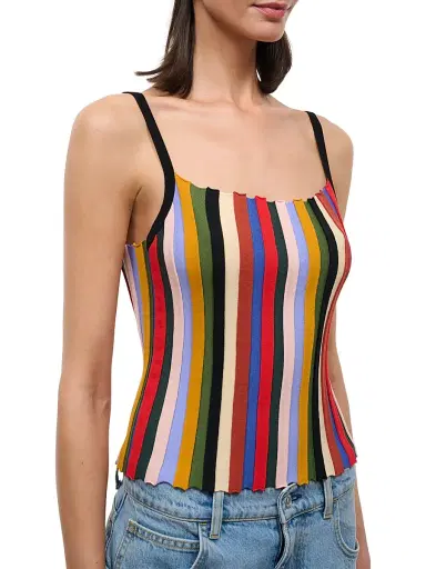 Staud Women's Skye Striped Tank | Thumbnail 4 Staud Women's Skye Striped Tank | Thumbnail 4