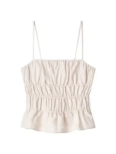 Staud Women's Ayla Linen Tank - Natural - Size XL | Thumbnail 1