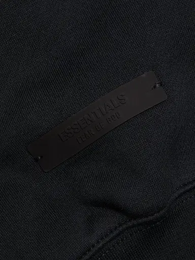 Fear of God Essentials Men's Classic Fit Fleece Hoodie - Vintage Black White | Thumbnail 7