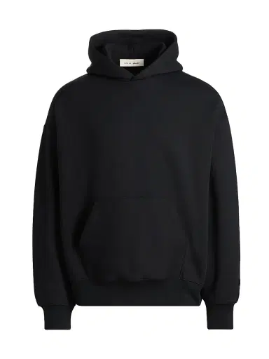 Fear of God Essentials Men's Classic Fit Fleece Hoodie - Vintage Black White | Thumbnail 1