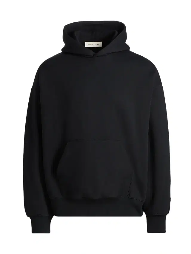 Men's Classic Fit Fleece Hoodie - Vintage Black White