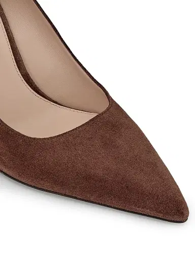 Stuart Weitzman Women's Stuart Power 85MM Suede Stiletto Pumps | Thumbnail 5 Stuart Weitzman Women's Stuart Power 85MM Suede Stiletto Pumps | Thumbnail 5