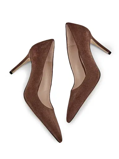 Stuart Weitzman Women's Stuart Power 85MM Suede Stiletto Pumps | Thumbnail 6 Stuart Weitzman Women's Stuart Power 85MM Suede Stiletto Pumps | Thumbnail 6