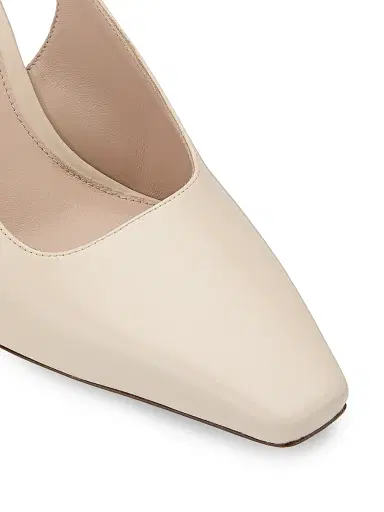 Stuart Weitzman Women's Stassi 85MM Leather Slingback Pumps - Linen - Size 9.5 | Thumbnail 5 Stuart Weitzman Women's Stassi 85MM Leather Slingback Pumps - Linen - Size 9.5 | Thumbnail 5