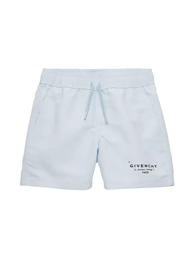 Givenchy Little Boy's & Boy's Logo Swim Shorts - Pale Blue