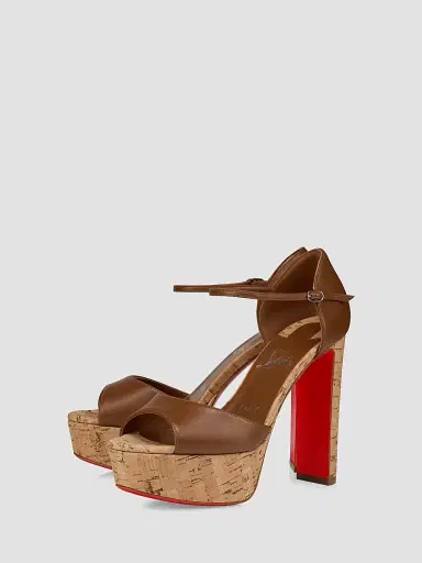 Christian Louboutin Women's Sandaloo 130MM Leather Heels | Thumbnail 2 Christian Louboutin Women's Sandaloo 130MM Leather Heels | Thumbnail 2