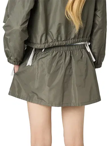 Miu Miu Women's Technical Fabric Mini Skirt - Grey - Size 4 | Thumbnail 6