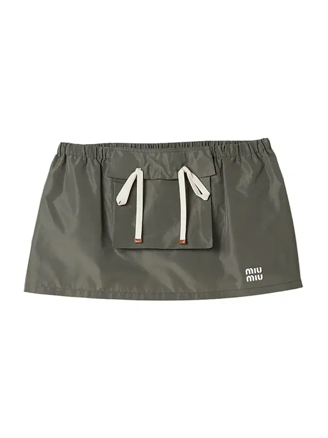 Miu Miu Women's Technical Fabric Mini Skirt - Grey