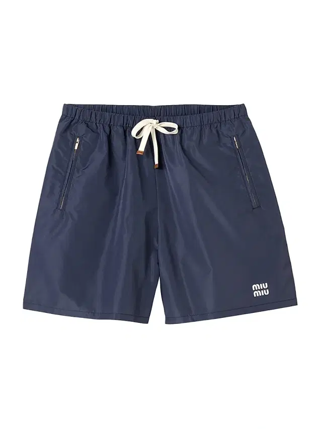 Miu Miu Women's Technical Fabric Bermuda Shorts - Blue