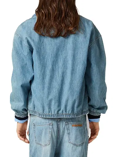 Miu Miu Women's Chambray Blouson Jacket - Blue - Size 6 | Thumbnail 4 Miu Miu Women's Chambray Blouson Jacket - Blue - Size 6 | Thumbnail 4