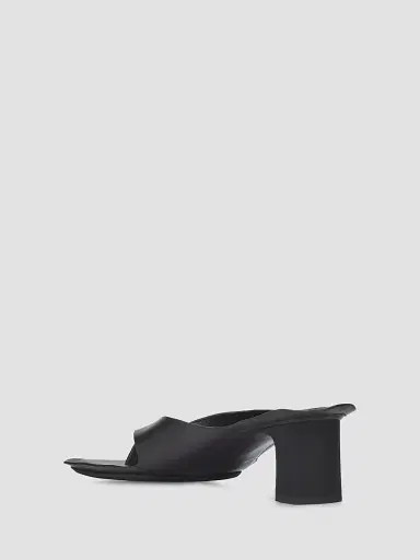 MM6 MAISON MARGIELA Women's 60MM Square-Toe Leather Block-Heel Sandals - Black | Thumbnail 2 MM6 MAISON MARGIELA Women's 60MM Square-Toe Leather Block-Heel Sandals - Black | Thumbnail 2