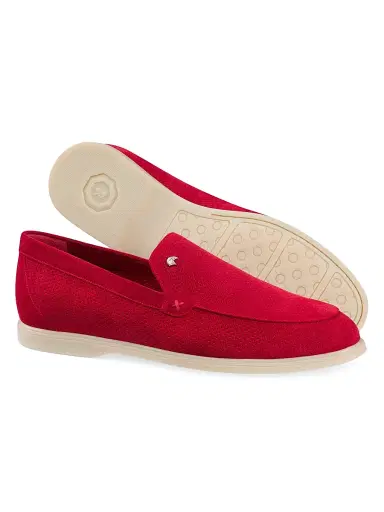 Stefano Ricci Men's Suede Loafers - Red - Size 6 | Thumbnail 2