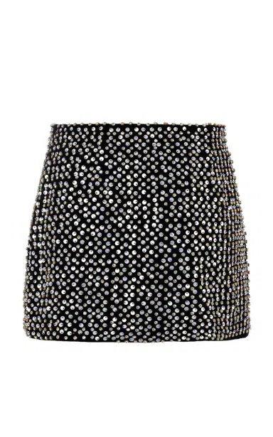 LA FUORI Nyx Constellation Bloom Embellished Suiting Mini Skirt | Thumbnail 6