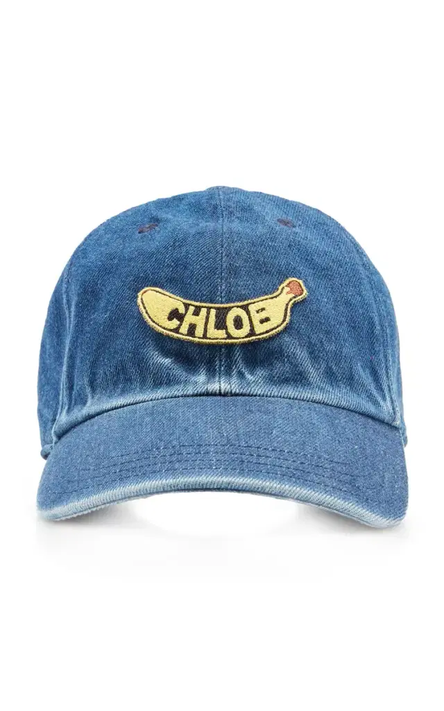 Chloé Smile Denim Baseball Cap