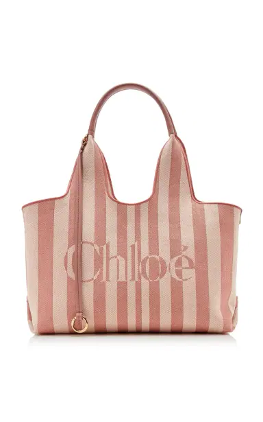 Chloé Striped Jacquard Tote Bag | Thumbnail 7