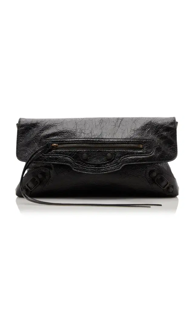 Balenciaga Le City Small Leather Clutch