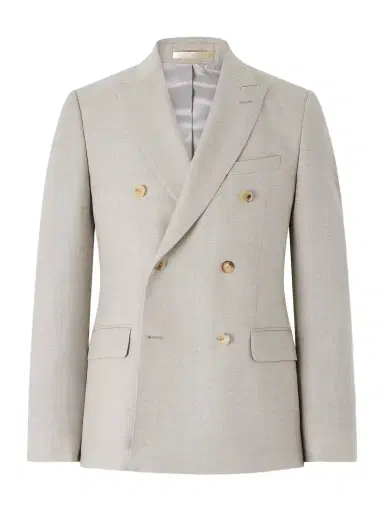 MR P. Double-Breasted Wool-Hopsack Suit Jacket - Men | Thumbnail 1