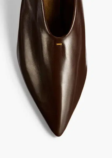 Khaite Miriam Pump In Cacao Glazed Leather | Thumbnail 3 Khaite Miriam Pump In Cacao Glazed Leather | Thumbnail 3