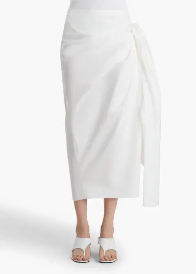 Khaite Shay Skirt In Chalk | Thumbnail 3 Khaite Shay Skirt In Chalk | Thumbnail 3