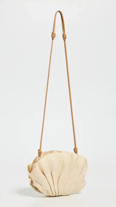 Poolside Bags The Origami Scallop Clutch Natural | Thumbnail 4