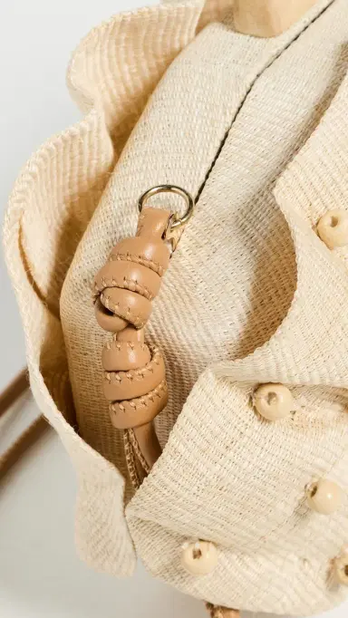 Poolside Bags The Origami Scallop Clutch Natural | Thumbnail 5