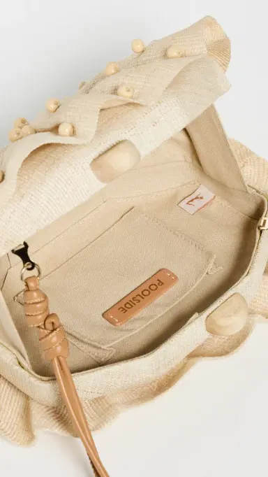 Poolside Bags The Origami Scallop Clutch Natural | Thumbnail 6