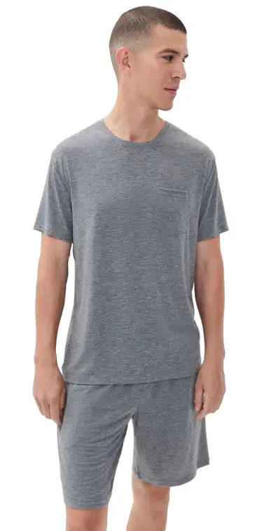 Tommy John econd kin leep Pocket Tee Medium Grey Heather | Thumbnail 1 Tommy John econd kin leep Pocket Tee Medium Grey Heather | Thumbnail 1