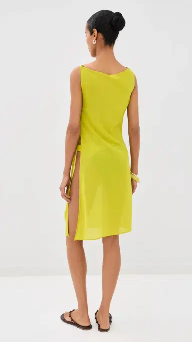 Staud Astaire Coverup Dress Citron M | Thumbnail 3