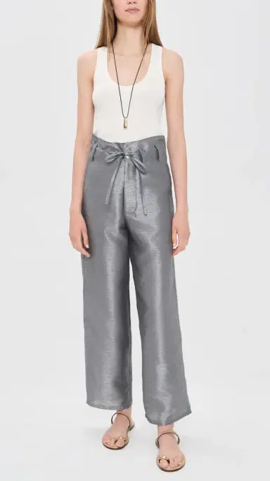 CHAN LUU Techno Dupioni Straight Leg Pants | Thumbnail 5 CHAN LUU Techno Dupioni Straight Leg Pants | Thumbnail 5