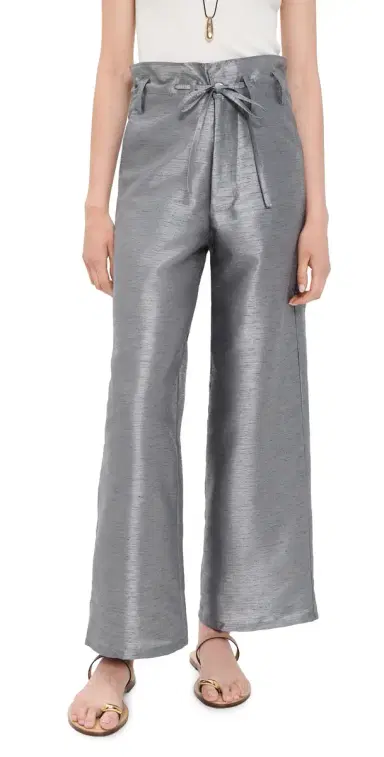 CHAN LUU Techno Dupioni Straight Leg Pants | Thumbnail 1 CHAN LUU Techno Dupioni Straight Leg Pants | Thumbnail 1
