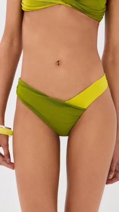 STAUD Emsley Bikini Bottoms Citron/Pesto | Thumbnail 2