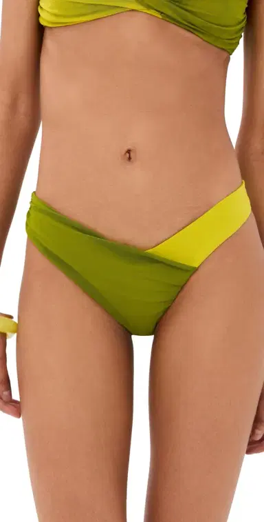 STAUD Emsley Bikini Bottoms Citron/Pesto | Thumbnail 1