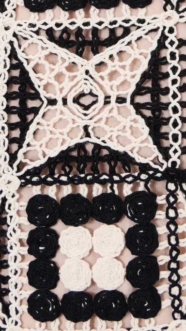 Alice + Olivia Clyde Shift Dress Black/Multi | Thumbnail 6