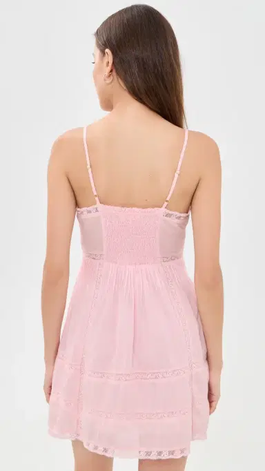 LoveShackFancy Docila Dress Pink M | Thumbnail 3 LoveShackFancy Docila Dress Pink M | Thumbnail 3