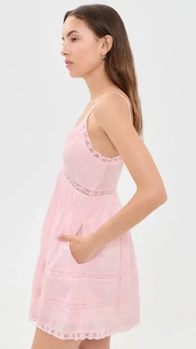 LoveShackFancy Docila Dress Pink M | Thumbnail 4 LoveShackFancy Docila Dress Pink M | Thumbnail 4