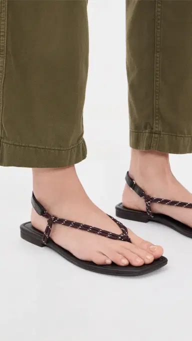 Madewell Aliyah Paracord Sandals Dark Carob | Thumbnail 3