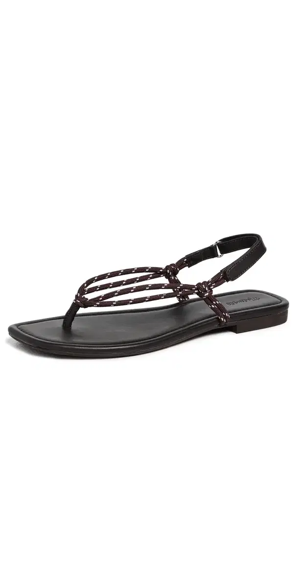 Madewell Aliyah Paracord Sandals Dark Carob