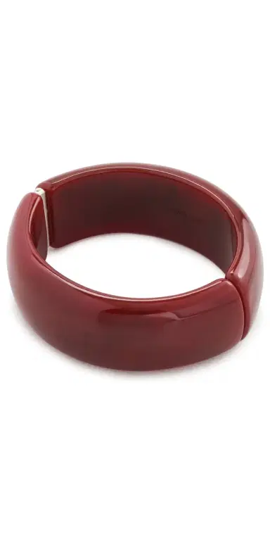 SHASHI Oval Hinge Bangle Bracelet Sardonyx One Size | Thumbnail 1