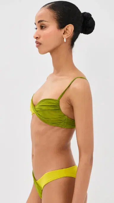 STAUD a Mer Bikini Top Citron/Pesto | Thumbnail 4