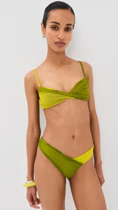 STAUD a Mer Bikini Top Citron/Pesto | Thumbnail 5