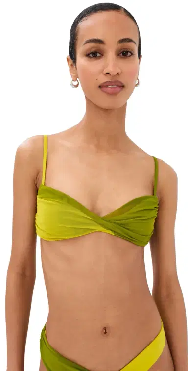 STAUD a Mer Bikini Top Citron/Pesto | Thumbnail 1