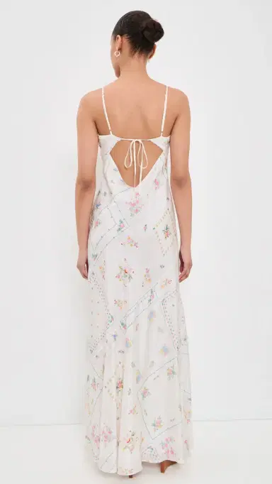 LoveShackFancy Castilla Silk Dress | Thumbnail 3 LoveShackFancy Castilla Silk Dress | Thumbnail 3