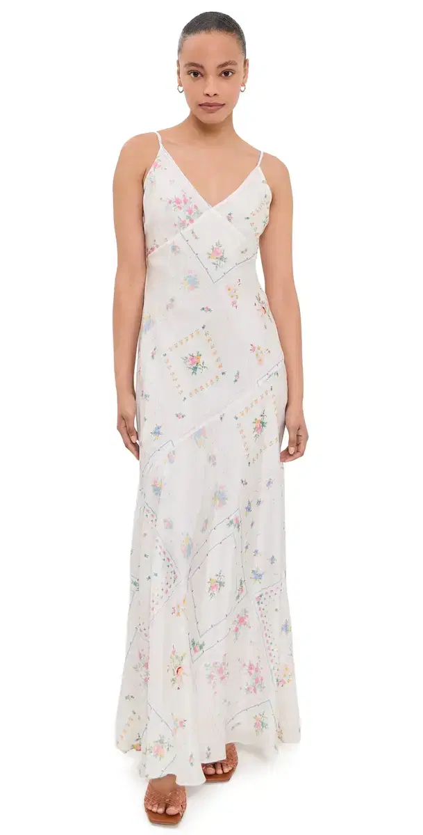LoveShackFancy Castilla ilk Dress Rainbow prinkles