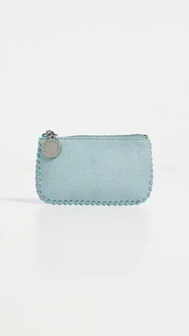 Stella McCartney Falabella Faux Shaggy Deer Key Pouch Ice Blue One Size | Thumbnail 2 Stella McCartney Falabella Faux Shaggy Deer Key Pouch Ice Blue One Size | Thumbnail 2