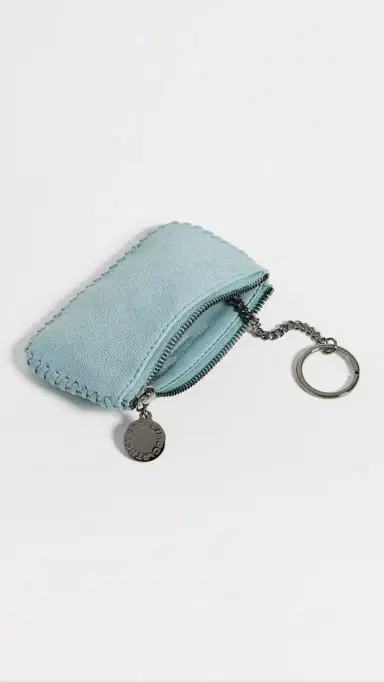 Stella McCartney Falabella Faux Shaggy Deer Key Pouch Ice Blue One Size | Thumbnail 5 Stella McCartney Falabella Faux Shaggy Deer Key Pouch Ice Blue One Size | Thumbnail 5