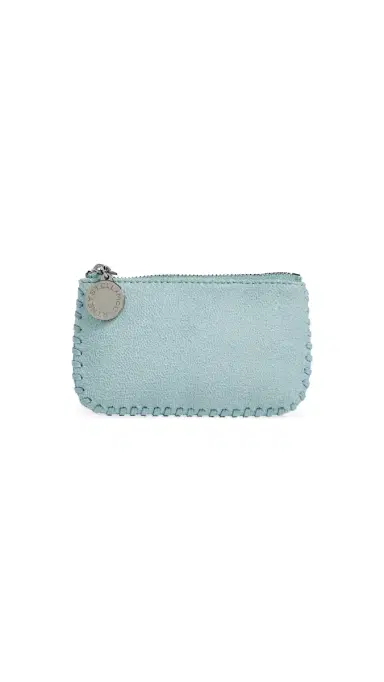 Stella McCartney Falabella Faux Shaggy Deer Key Pouch Ice Blue One Size | Thumbnail 6 Stella McCartney Falabella Faux Shaggy Deer Key Pouch Ice Blue One Size | Thumbnail 6