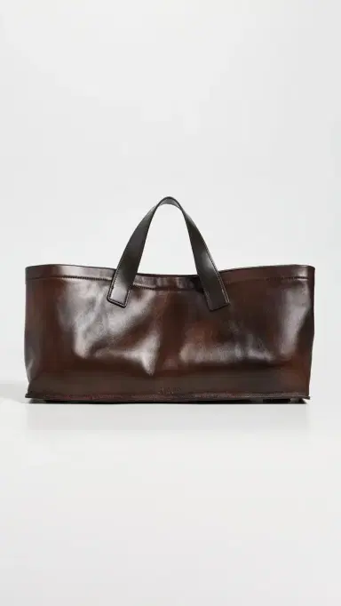 Staud Port Tote Bag Espresso Distressed One Size | Thumbnail 2 Staud Port Tote Bag Espresso Distressed One Size | Thumbnail 2